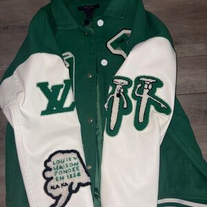 Louis Vuitton Green and White Jacket
